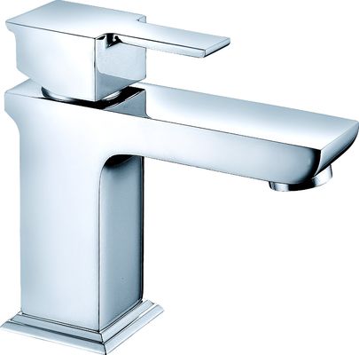 Single Handle Basin Mixer Faucet In Chrome Finish To Bathroom T8792MW