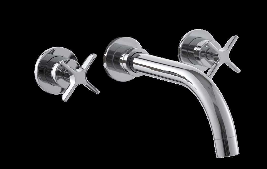 Contemporary Brass Wall Mounted Shower Mixer Designed to Provide Smooth Water Control T9098B